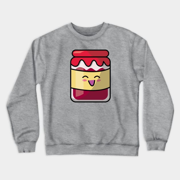 Happy Kawaii Jam Pot Crewneck Sweatshirt by Something_to_Say